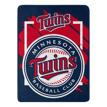 MLB Dimensional Minnesota Twins Micro Raschel Throw