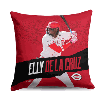 MLB Elly De La Cruz Player Throw Pillow 18 x 18 Inches
