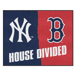 MLB House Divided - Yankees / Red Sox House Divided Rug - 34 in. x 42.5 in.