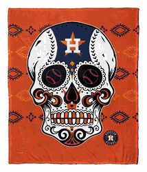 MLB Houston Astros Candy Skull Silk Touch Throw