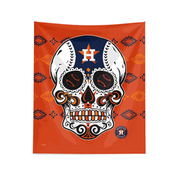 MLB Houston Astros Candy Skull Wall Hanging 34x40 Inches