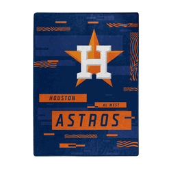 MLB Houston Astros Digitize Raschel Throw Blanket 60x80Inches