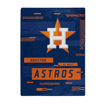 MLB Houston Astros Digitize Raschel Throw Blanket 60x80Inches