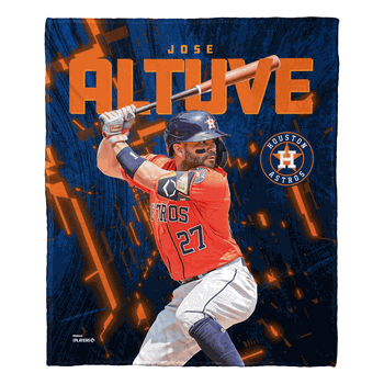 MLB Houston Astros Jose Altuve Silk Touch Throw Blanket 50 x 60 Inches