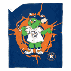 MLB Houston Astros Mascot Silk Touch Sherpa Throw Blanket 50x60 Inches