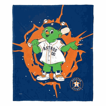 MLB Houston Astros Mascot Silk Touch Throw Blanket 50x60 Inches