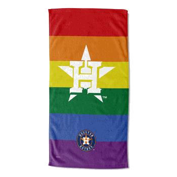 MLB Houston Astros Pride Series Beach Towel 30x60 Inches