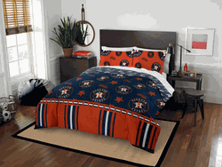 MLB Houston Astros Rotary Queen Bed In A Bag Set 86 x 86 Inches