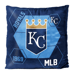 MLB Kansas City Royals Connector Velvet Reverse Pillow 16 x 16 Inches