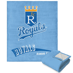 MLB Kansas City Royals Cooperstown Collection Throwback Silk Touch Sherpa Throw Blanket 50 x 60 Inches