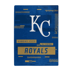 MLB Kansas City Royals Digitize Raschel Throw Blanket 60x80Inches