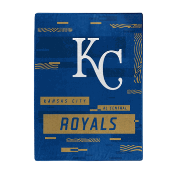 MLB Kansas City Royals Digitize Raschel Throw Blanket 60x80Inches