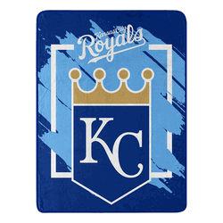 MLB Kansas City Royals Dimensional Micro Raschel Throw Blanket 46x60 Inches
