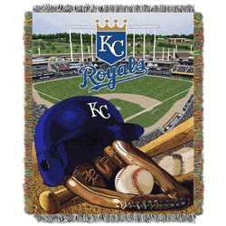 MLB Kansas City Royals Homefield Advantage Tapestry Throw Blanket 48x60 Inches