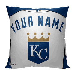 MLB Kansas City Royals Jersey Personalized Pillow 18x18 Inches