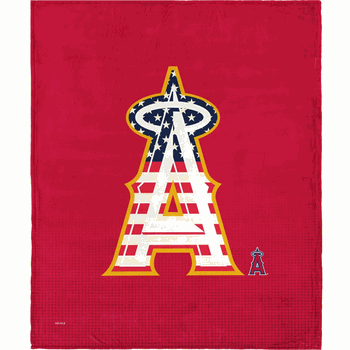MLB Los Angeles Angels Celebrate Series Silk Touch Throw Blanket 50x60 Inches