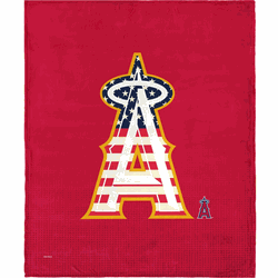 MLB Los Angeles Angels Celebrate Series Silk Touch Throw Blanket 50x60 Inches