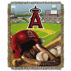 MLB Los Angeles Angels Homefield Advantage Tapestry Throw Blanket 48x60 Inches