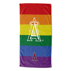 MLB Los Angeles Angels Pride Series Beach Towel 30x60 Inches