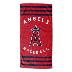 MLB Los Angeles Angels Stripes Beach Towel