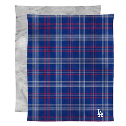 MLB Los Angeles Dodgers 2 Ply Micro Mink Throw Blanket 48x60 Inches