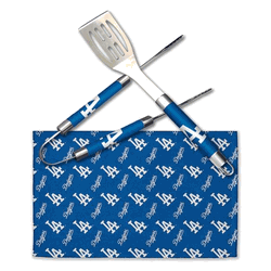 MLB Los Angeles Dodgers 3-Piece BBQ Utensil Set 17.25 6 11 x 18 Inches