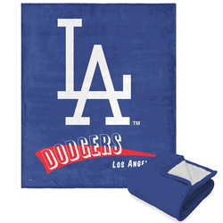 MLB Los Angeles Dodgers Cooperstown Collection Throwback Silk Touch Sherpa Throw Blanket 50 x 60 Inches
