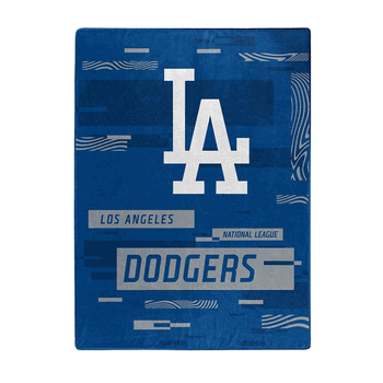 MLB Los Angeles Dodgers Digitize Raschel Throw Blanket 60x80Inches