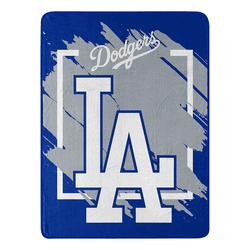 MLB Los Angeles Dodgers Dimensional Micro Raschel Throw Blanket 46x60 Inches