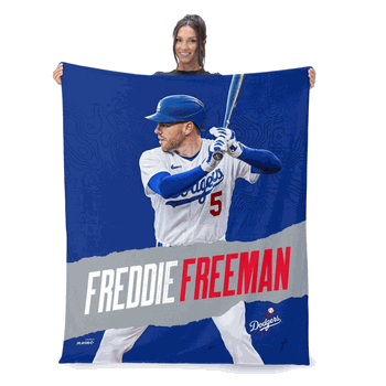 MLB Los Angeles Dodgers Freddie Freeman Silk Touch Throw Blanket 50x60 Inches