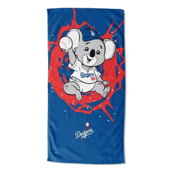 MLB Los Angeles Dodgers Mascot Beach Towel 30x60 Inches