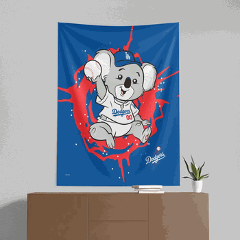 MLB Los Angeles Dodgers Mascot Wall Hanging 50x60 Inches