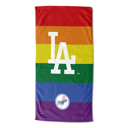MLB Los Angeles Dodgers Pride Series Beach Towel 30x60 Inches