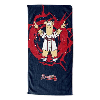 MLB Mascots Atlanta Braves Printed Beach Towel