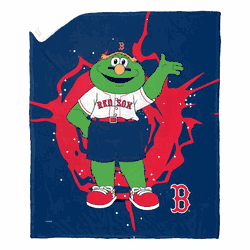 MLB Mascots Boston Red Sox Silk Touch Sherpa Throw