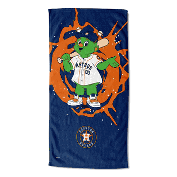 MLB Mascots Houston Astros Printed Beach Towel