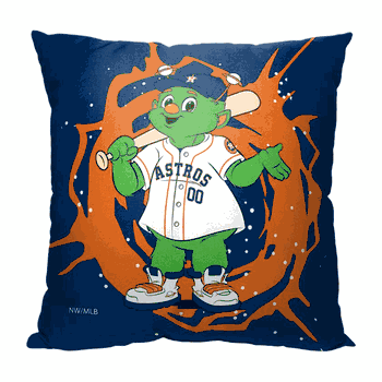 MLB Mascots Houston Astros Printed Throw Pillow