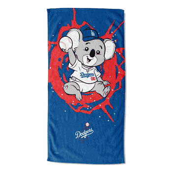 MLB Mascots Los Angeles Dodgers Printed Beach Towel