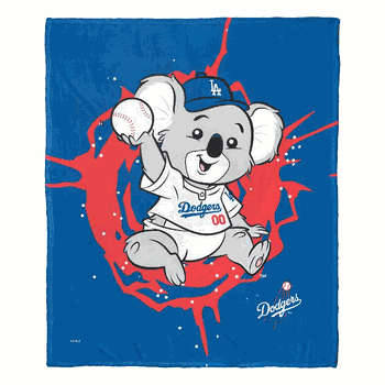 MLB Mascots Los Angeles Dodgers Silk Touch Throw