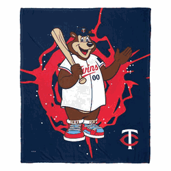 MLB Mascots Minnesota Twins Silk Touch Throw