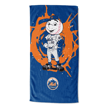 MLB Mascots New York Mets Printed Beach Towel