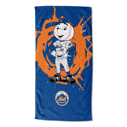 MLB Mascots New York Mets Printed Beach Towel