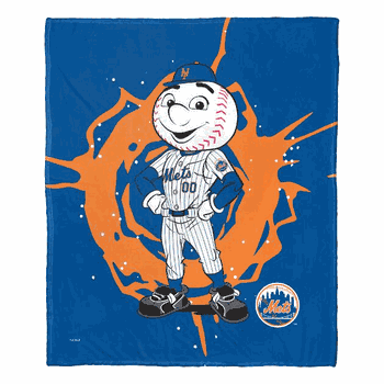 MLB Mascots New York Mets Silk Touch Throw