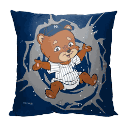 MLB Mascots New York Yankees Printed Throw Pillow