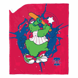 MLB Mascots Philadelphia Phillies Silk Touch Sherpa Throw