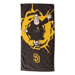 MLB Mascots San Diego Padres Printed Beach Towel