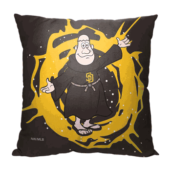MLB Mascots San Diego Padres Printed Throw Pillow
