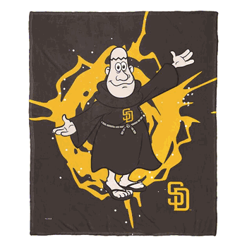 MLB Mascots San Diego Padres Silk Touch Throw