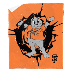 MLB Mascots San Francisco Giants Silk Touch Sherpa Throw