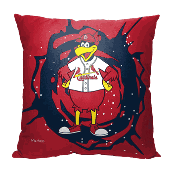 MLB Mascots St. Louis Cardinals Printed Throw Pillow